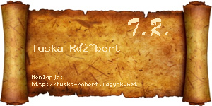 Tuska Róbert névjegykártya
